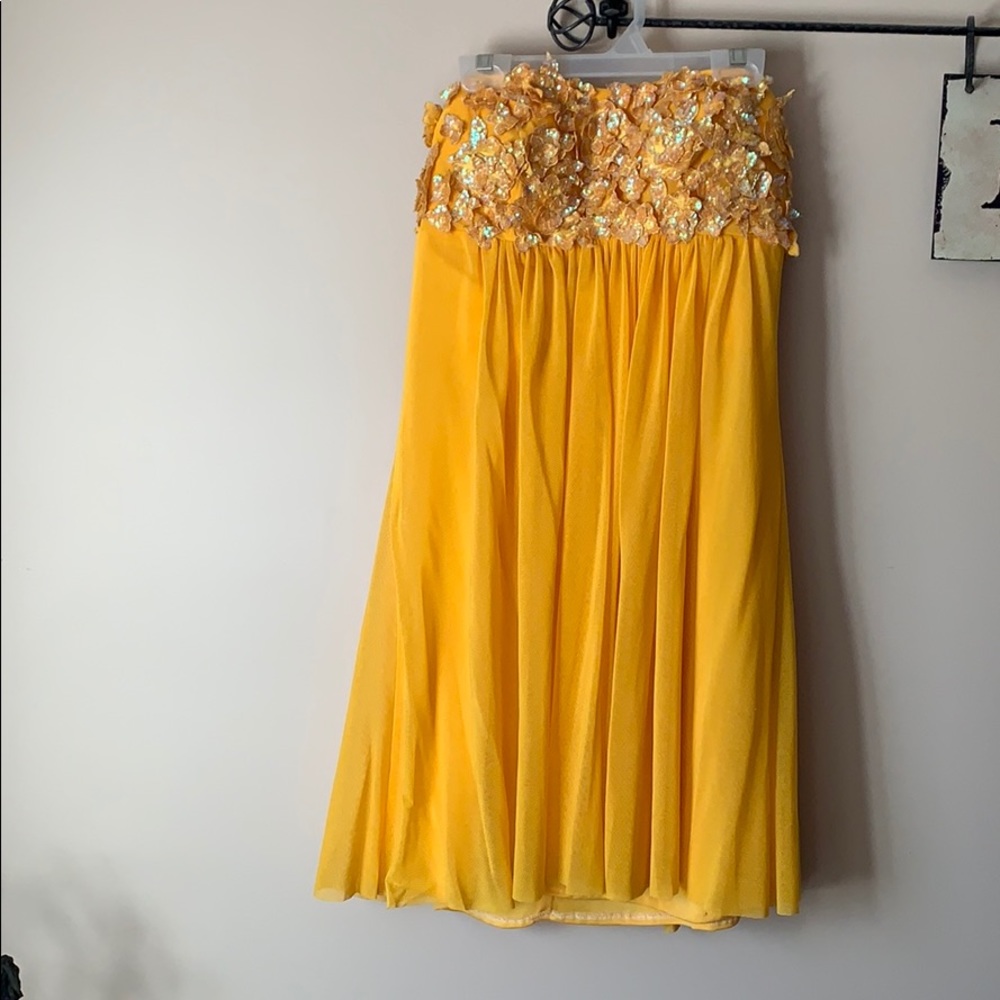 Yellow Cocktail Dress